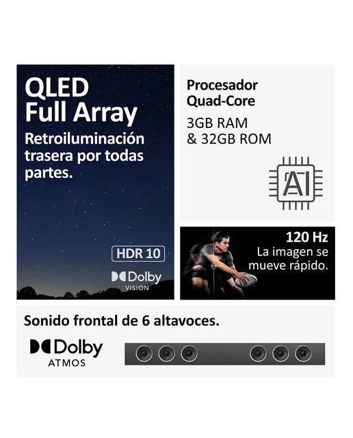 TV QLED Full Array 164cm (65") Haier H65S900UX S90 Series, UHD 4K, Smart Google TV, HDR10, Dolby Vision Plata-11
