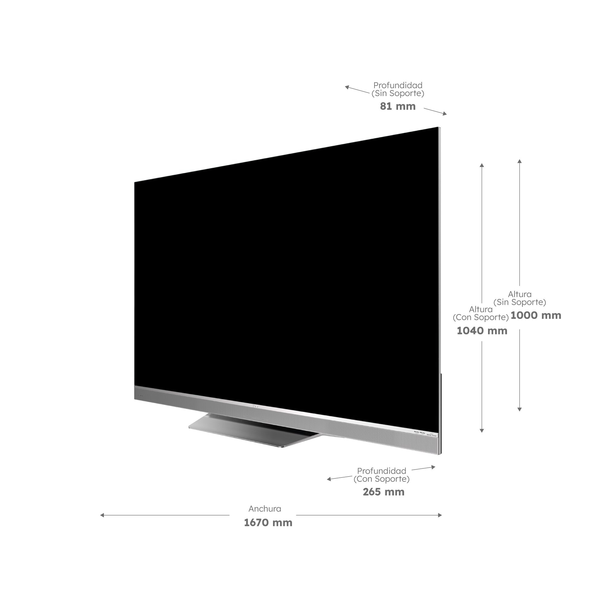 TV QLED MiniLED 190cm (75") Haier H75M95EUX M95E Series, UHD 4K, Smart Google TV, Dolby Vision, Harman Kardon Plata-2