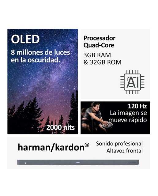 TV OLED 165cm (65") Haier H65C900UX C90 Series, UHD 4K, Smart Google TV, Dolby Vision, Harman Kardon Plata-13