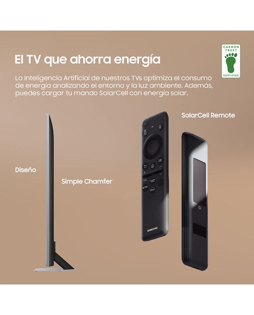 TV QLED 165 cm (65") Samsung TQ65Q80DATXXC, UHD 4K Upscalling, Smart TV - Gris Gris-3