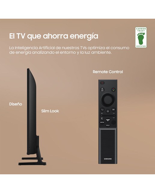 TV LED 214 cm (85") Samsung TU85DU7105KXXC 4K Procesador Crystal UHD Smart TV Negro-3
