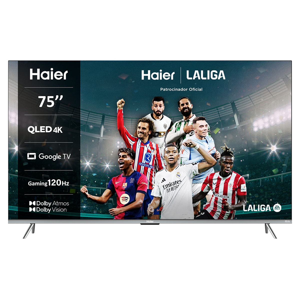 TV QLED 189cm (75") Haier H75Q800UX 4K UHD, Smart Google TV, Dolby Vision, HDR10 1