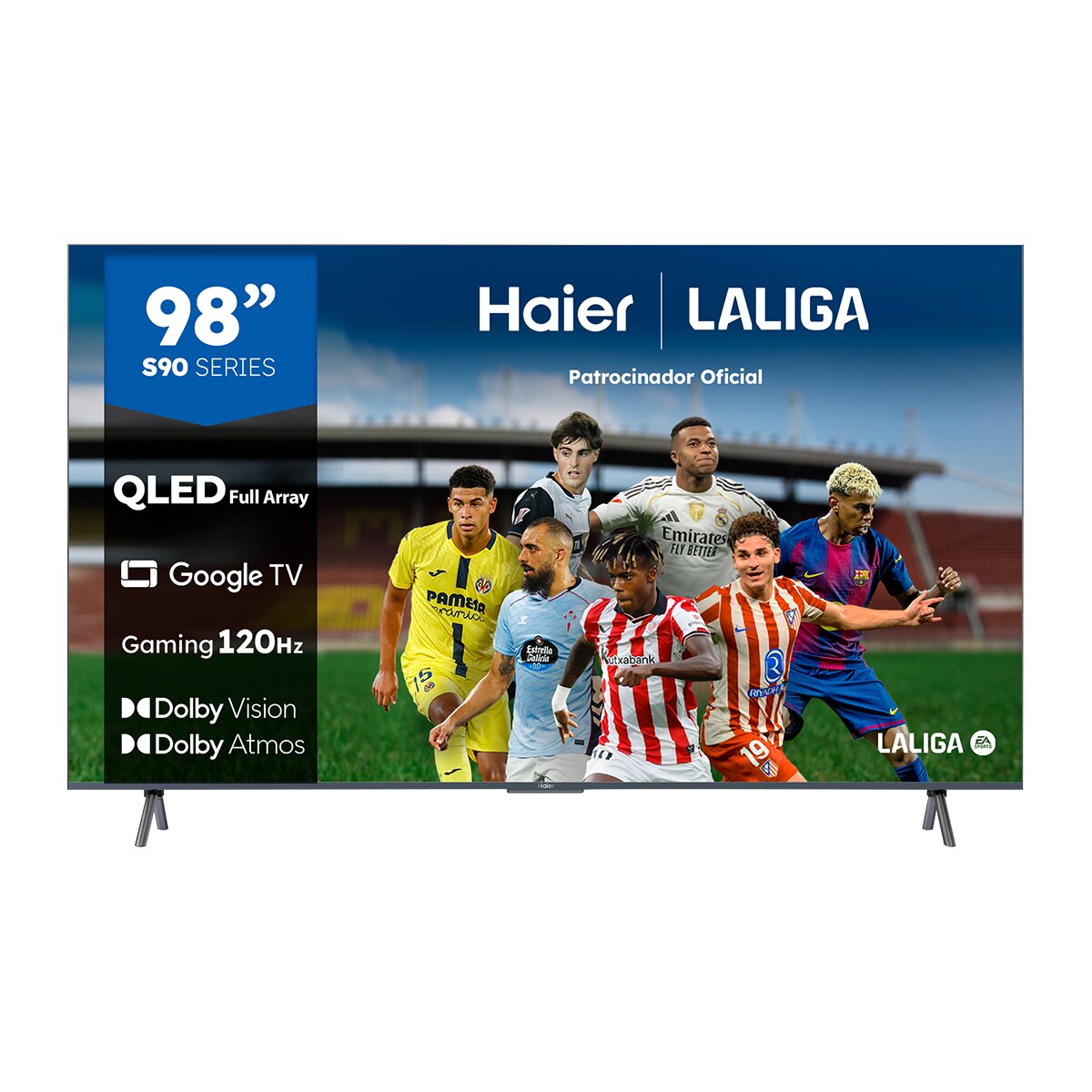 Imagen 0 de TV QLED 247cm (98") Haier H98S900UX 4K UHD, Full Array, Smart Google TV, Dolby Vision, Dolby Atmos