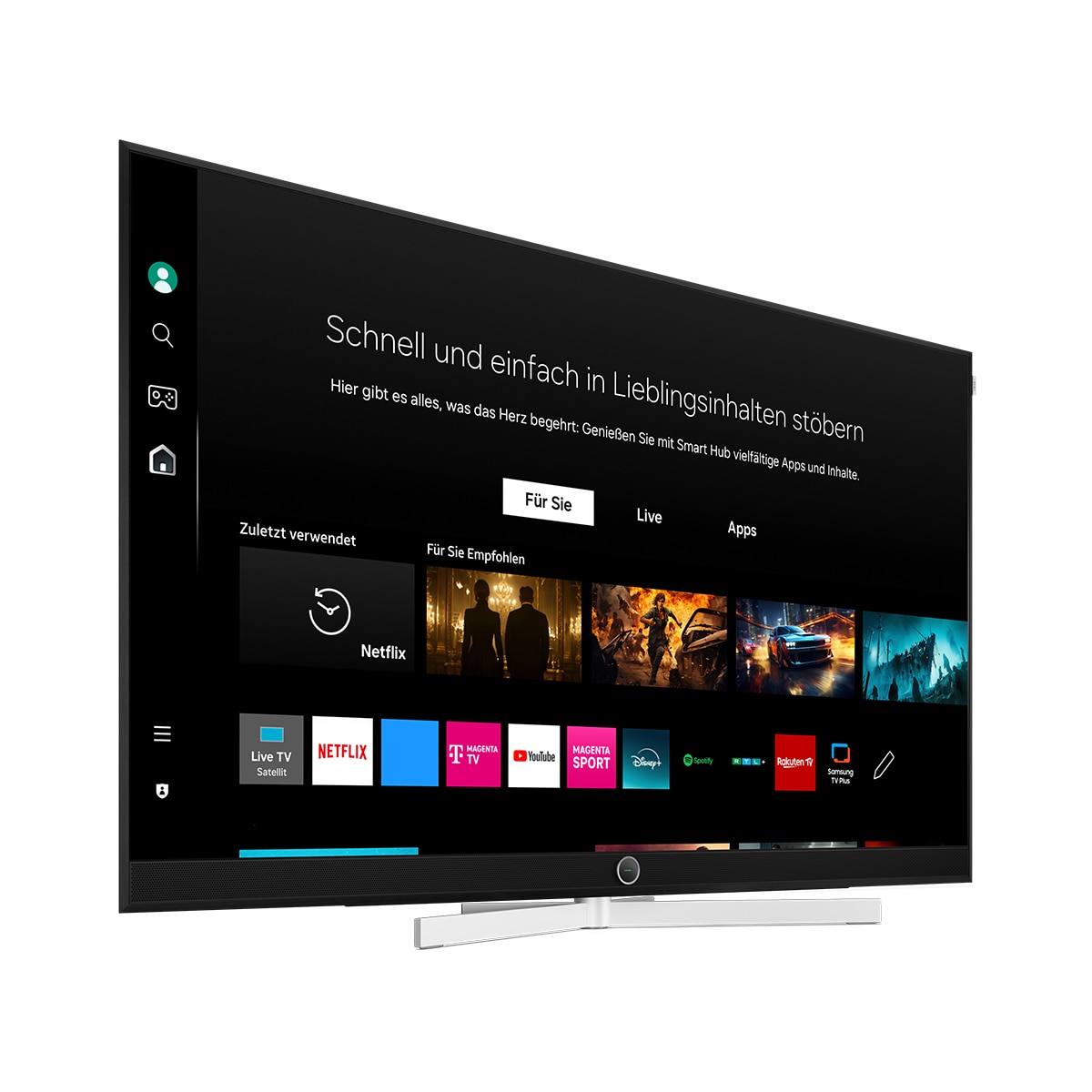 TV OLED 164 cm (65'') Loewe stellar 65 UHD 4K, HDR, Wi-Fi y Smart TV con barra de sonido de 80W Aluminio  negro / lava-3