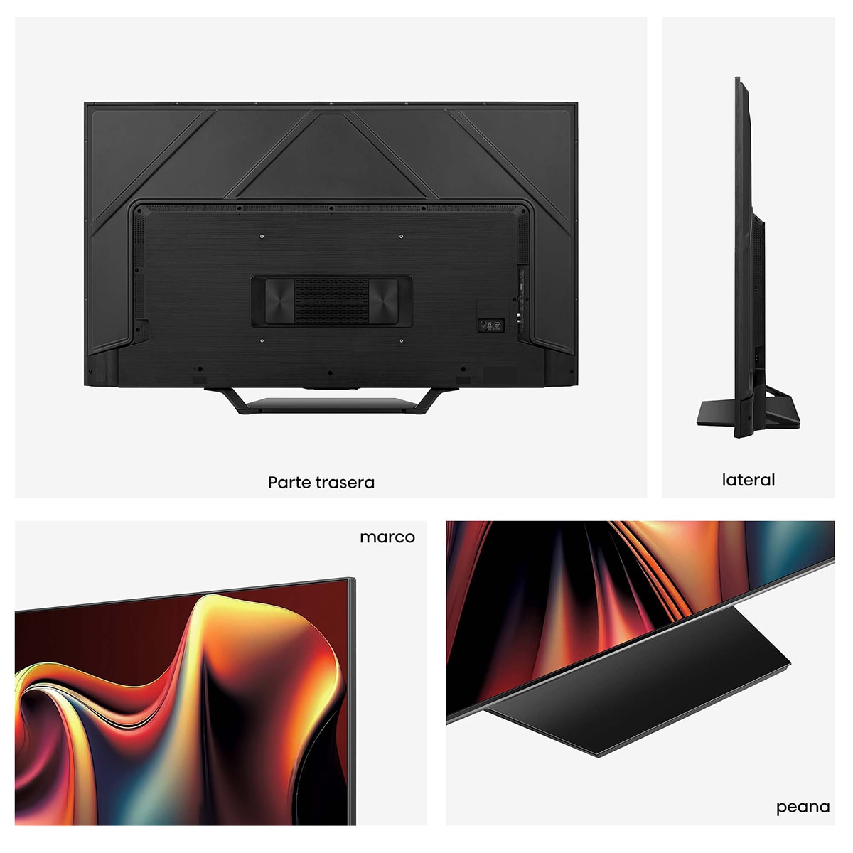 TV Mini LED 215 cm (85") Hisense 85U7NQ, UHD 4K Smart TV Gris carbón-3