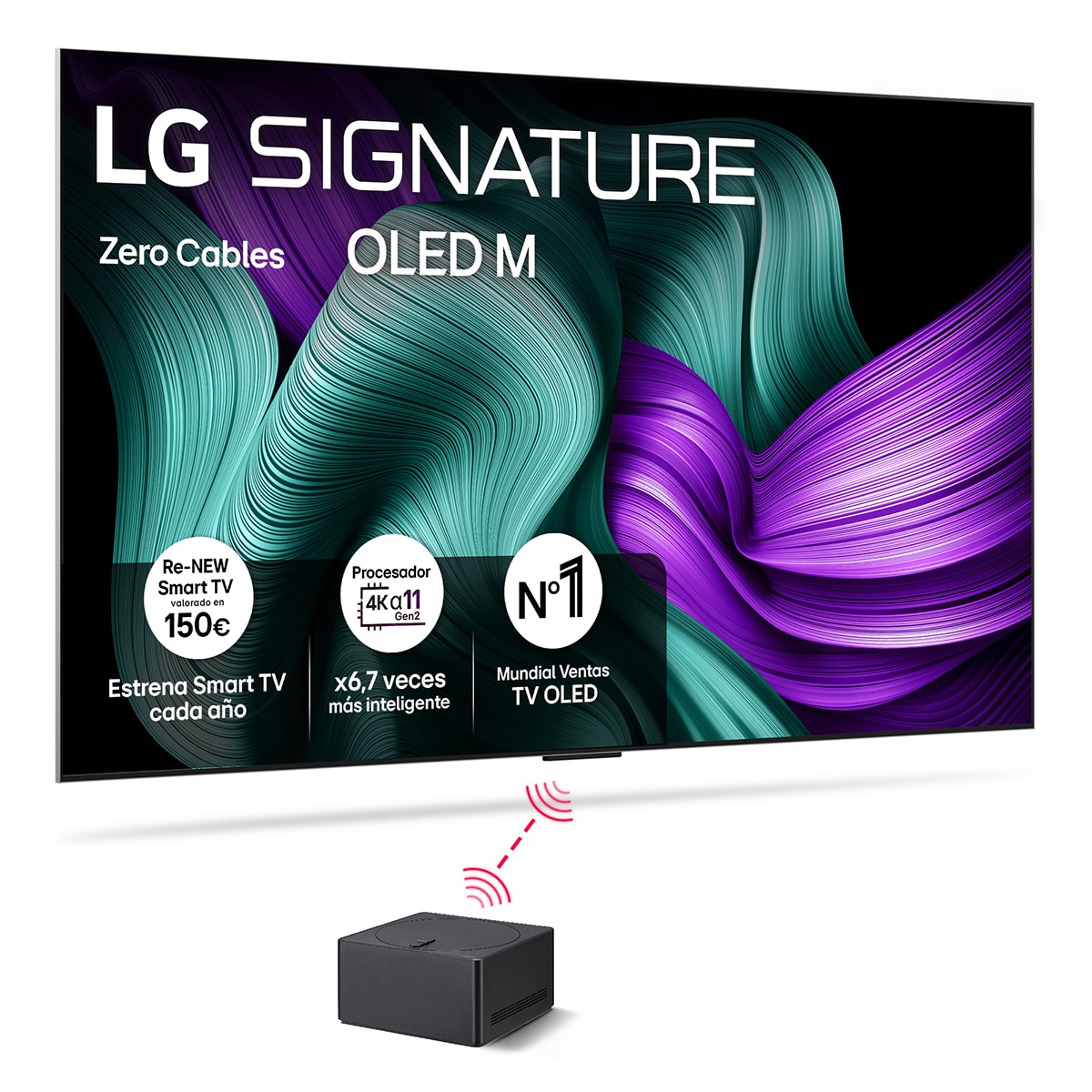 Imagen 0 de TV OLED evo AI M5 246cm (97") LG OLED97M59LA, Smart TV 4K inalámbrico, soporte pared incluido