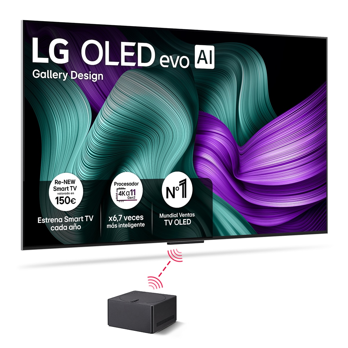 Imagen 0 de TV OLED evo AI M5 164cm (65") LG OLED65M59LA, Smart TV 4K inalámbrico