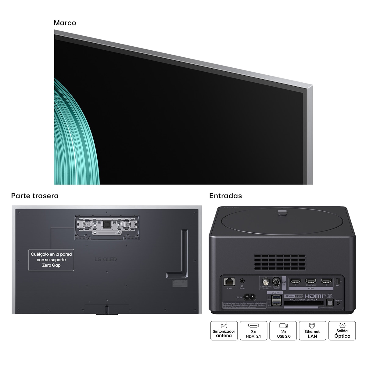 TV OLED evo AI M5 164cm (65") LG OLED65M59LA, Smart TV 4K inalámbrico Negro-17