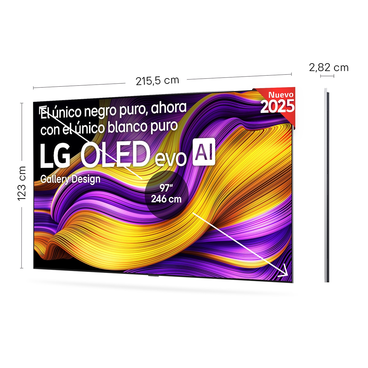 TV OLED evo AI G5 246cm (97") LG OLED97G54LW, Smart TV 4K Negro-2