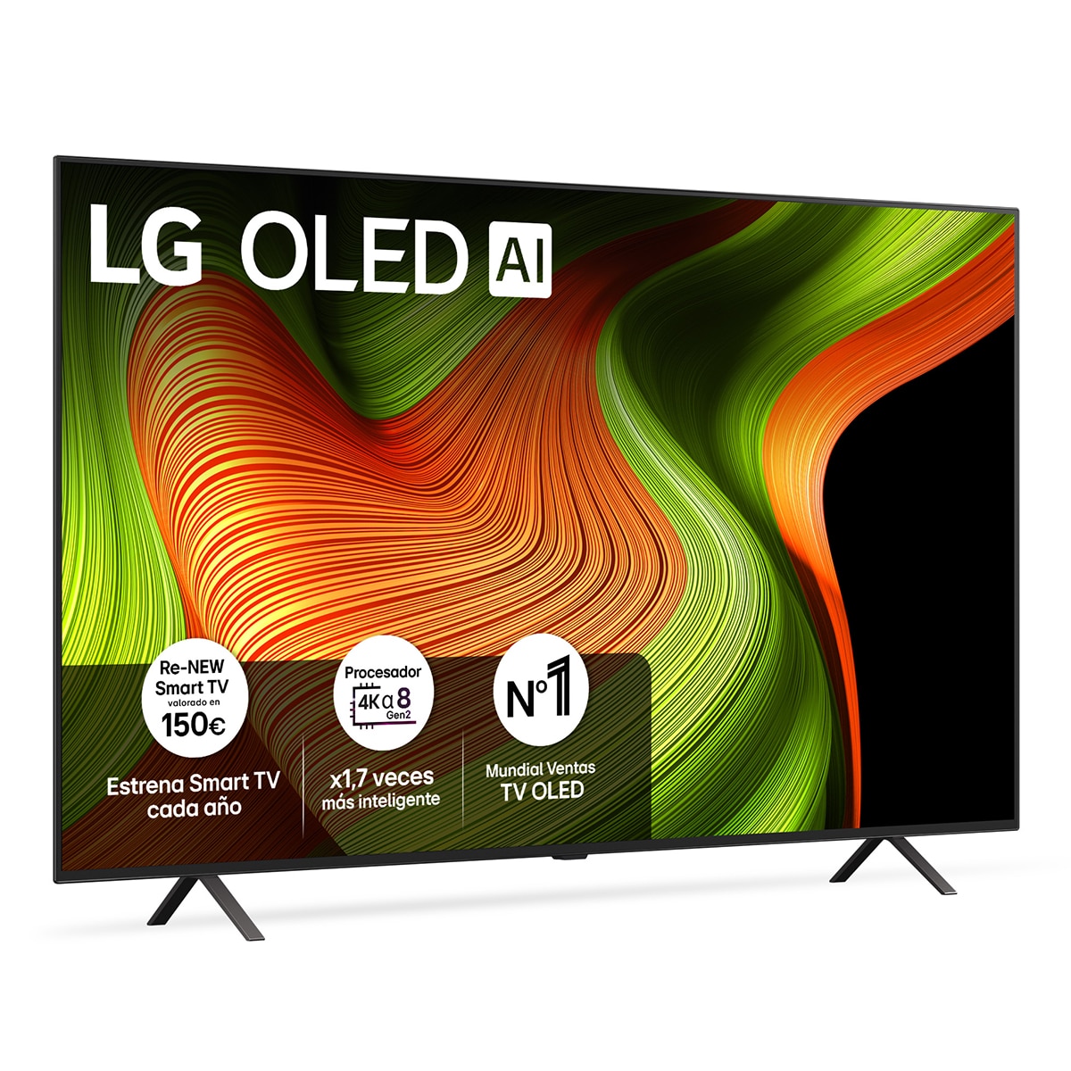 TV OLED AI B5 195cm (77") LG OLED77B56LA, Smart TV 4K Marrón oscuro-1