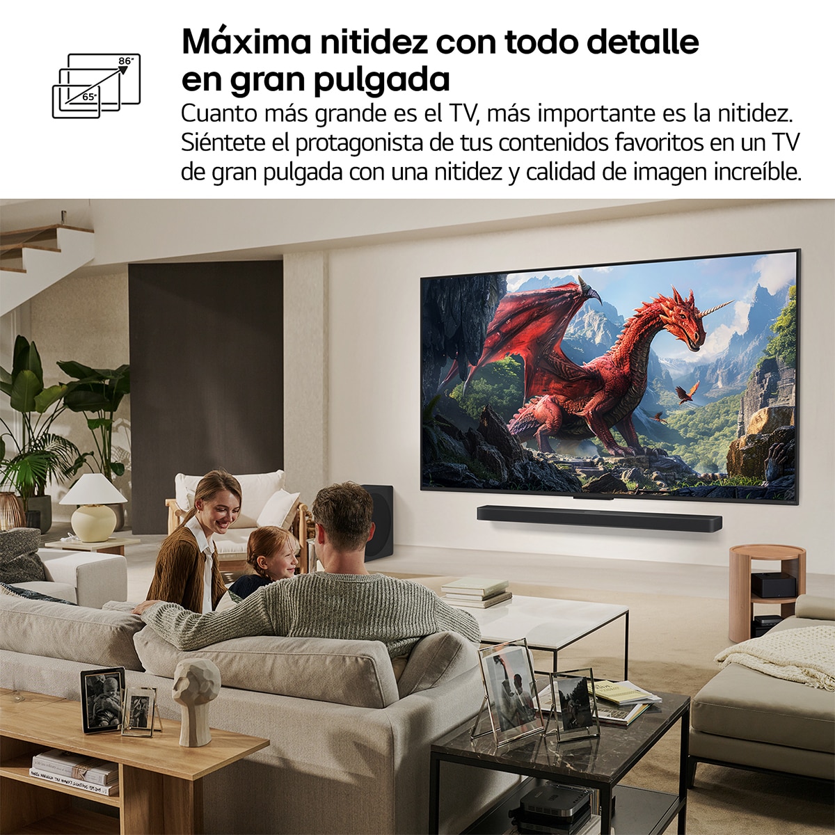 TV QNED evo MiniLED AI 217cm (86") LG 86QNED9MA6B, 4K inalámbrico, Smart TV Negro-15