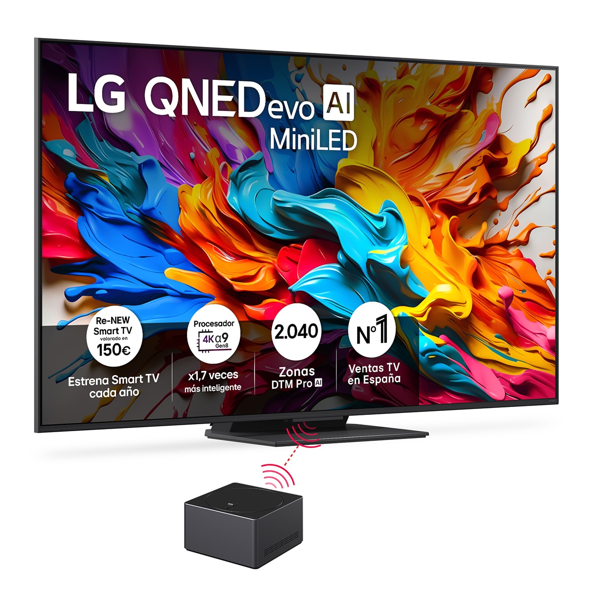 Imagen 0 de TV QNED evo MiniLED AI 189cm (75") LG 75QNED9MA6B, 4K inalámbrico, Smart TV