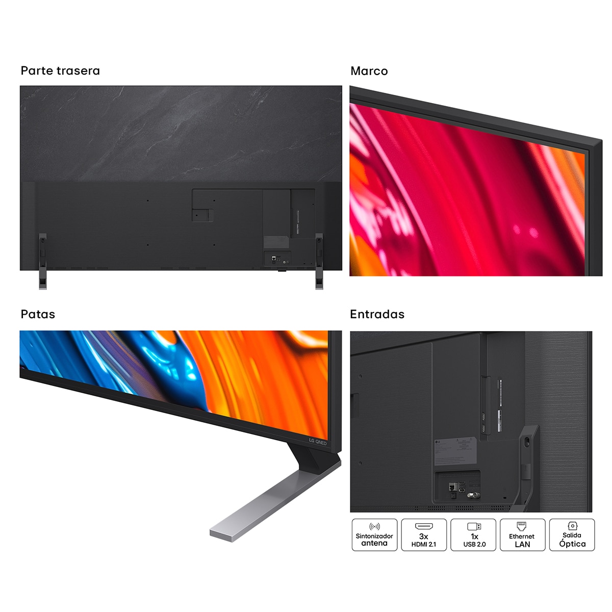 TV QNED AI 164cm (65") LG 65QNED84A6C, 4K Smart TV Negro-16