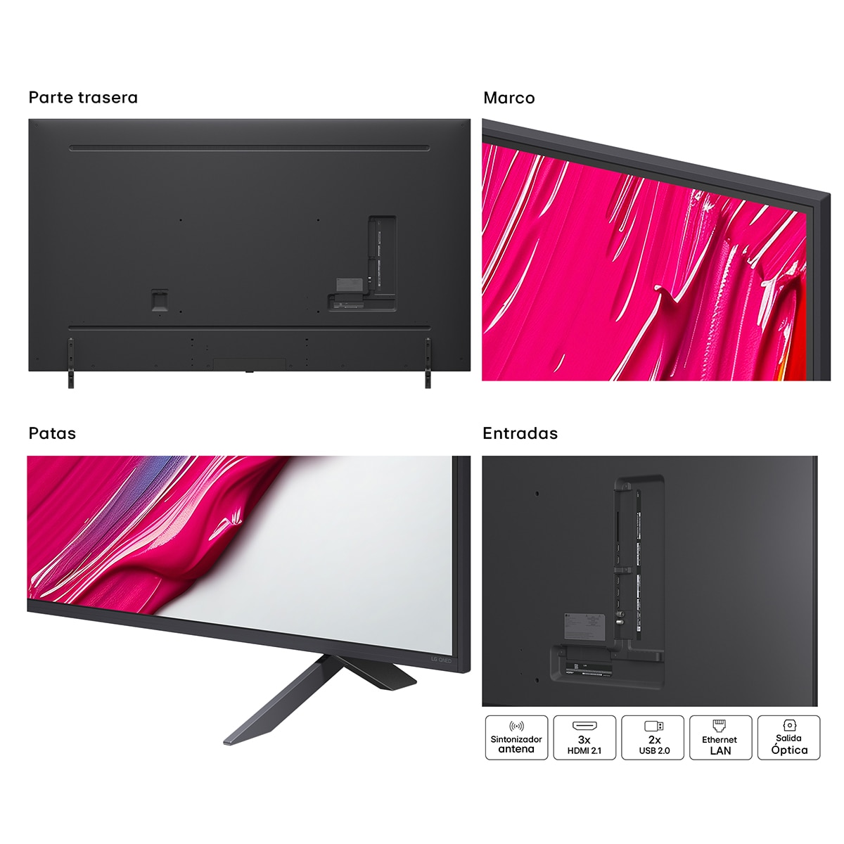 TV QNED AI 217cm (86") LG 86QNED80A6A, 4K Smart TV Negro-17