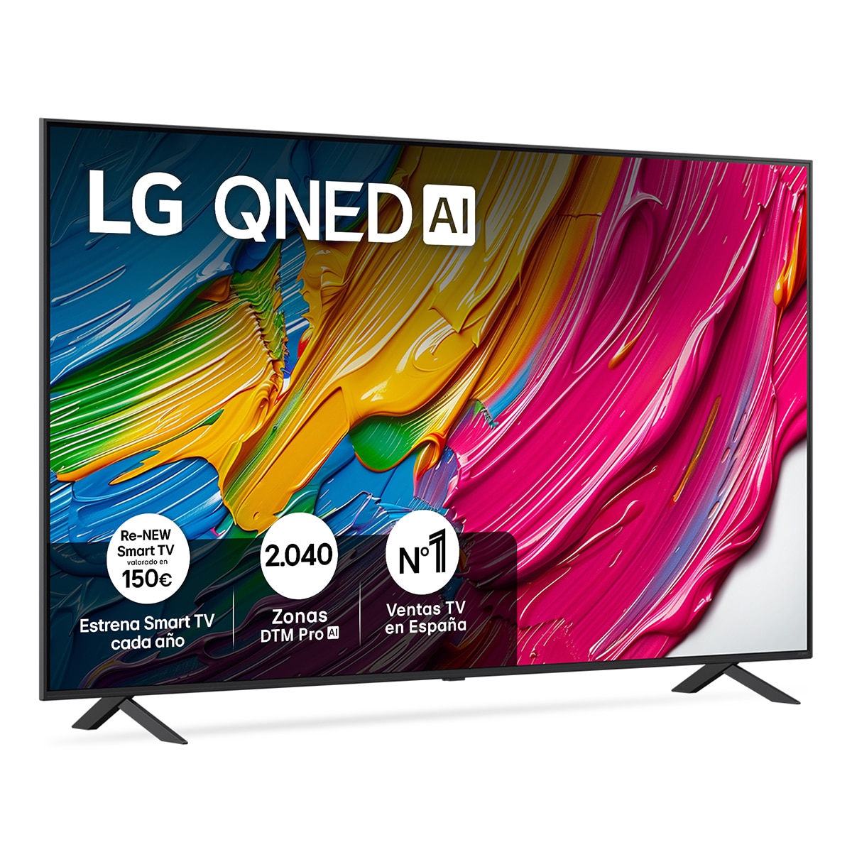 TV QNED AI 189cm (75") LG 75QNED80A6A, 4K Smart TV Negro-1
