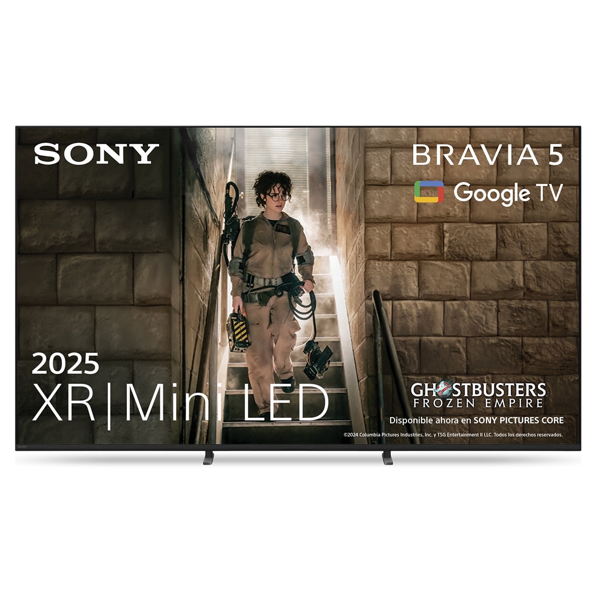 Imagen 0 de TV 75" Sony BRAVIA 5 K75XR55BP Mini LED, 4K HDR, 120Hz, Google TV, Smart TV, Procesador AI XR, Acoustic MultiAudio, Dolby Vision, Dolby Atmos