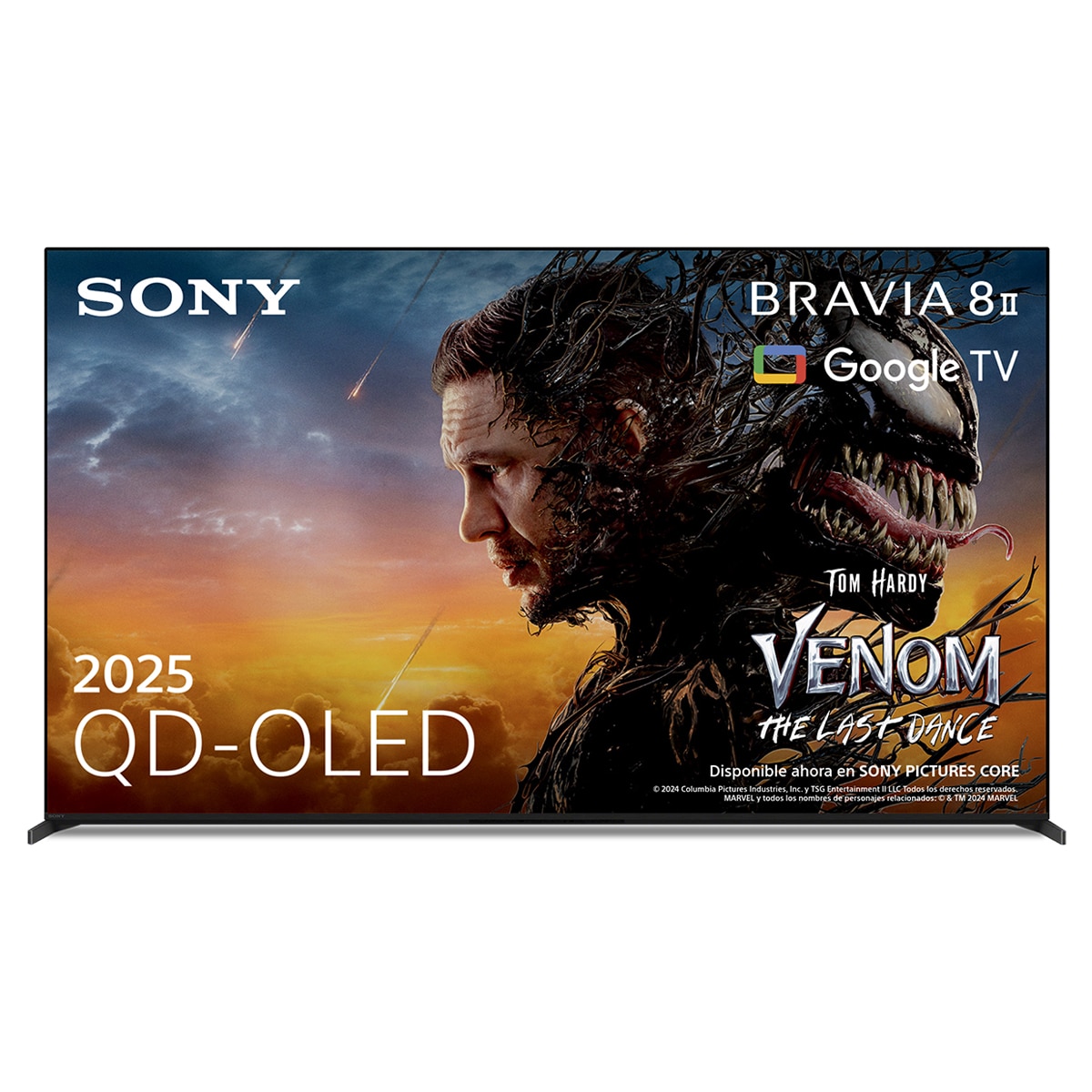 Imagen 0 de TV 65" Sony BRAVIA 8 II K65XR8M25BP OLED, 4K HDR, 120Hz, Google TV, Smart TV, Procesador AI XR, Acoustic Surface Audio, Dolby Vision, Dolby Atmos