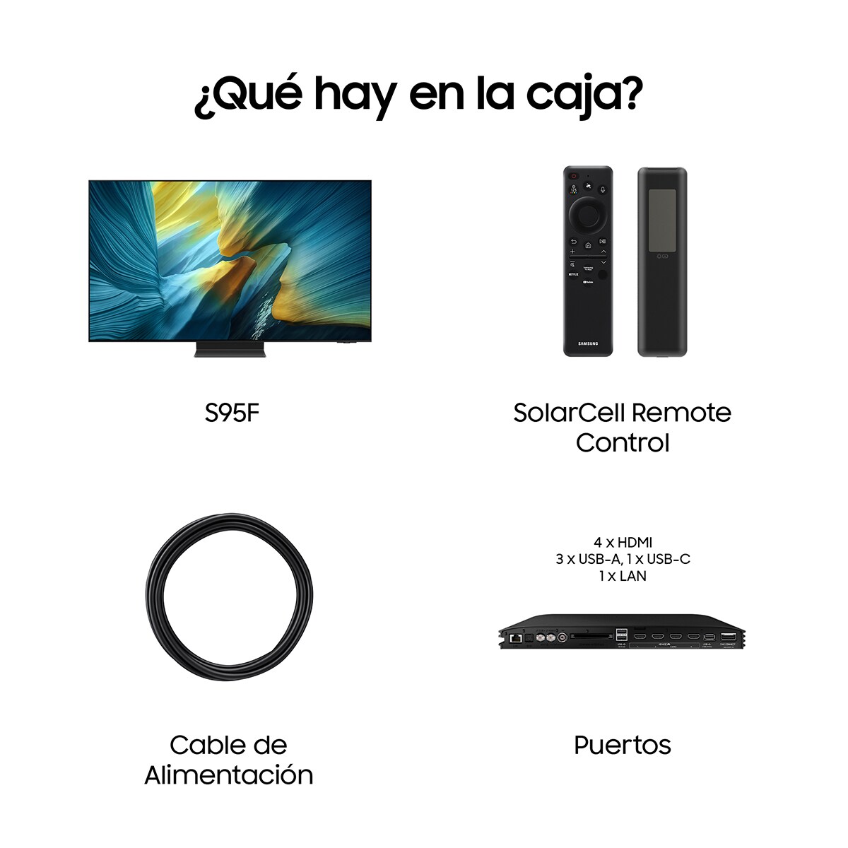 TV OLED 209cm (83") Samsung TQ83S95FAEXXC 4K Vision AI Glare Free Smart TV Negro-8