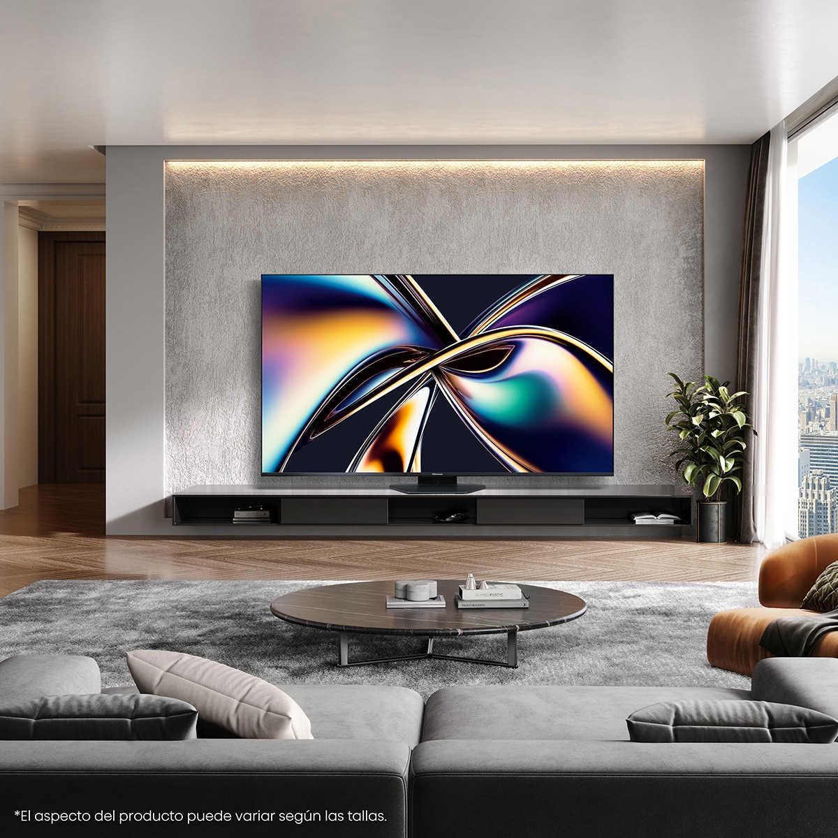 TV MiniLED 189 cm (75") Hisense 75U8Q, UHD 4K, Smart TV Aluminio / Gris carbón-10