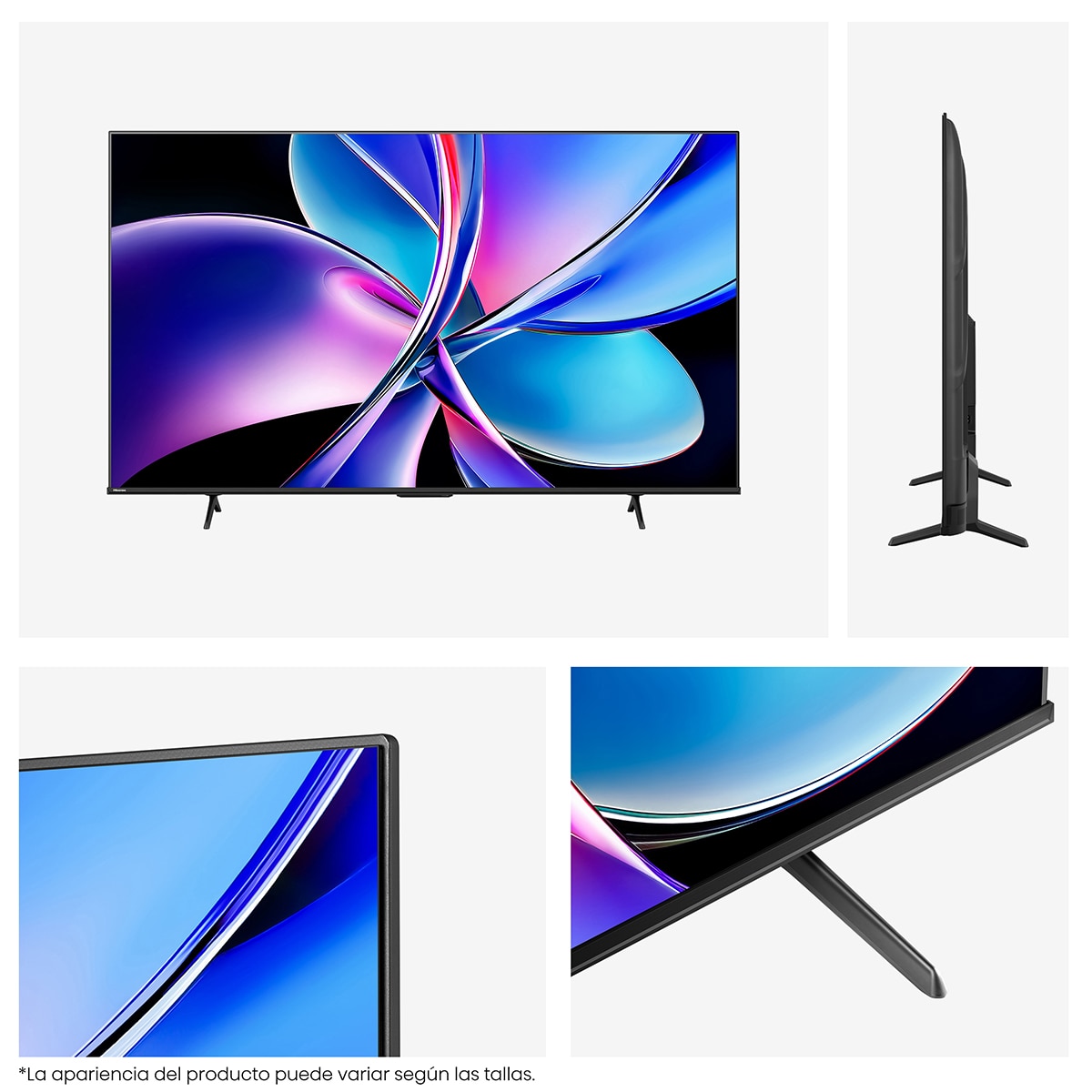 TV QLED 164 cm (65") Hisense 65E7Q Pro, UHD 4K, Smart TV Gris carbón-10