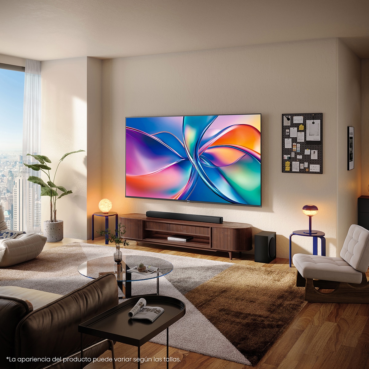 TV QLED 215 cm (85") Hisense 85E7Q, UHD 4K, Smart TV Negro-13
