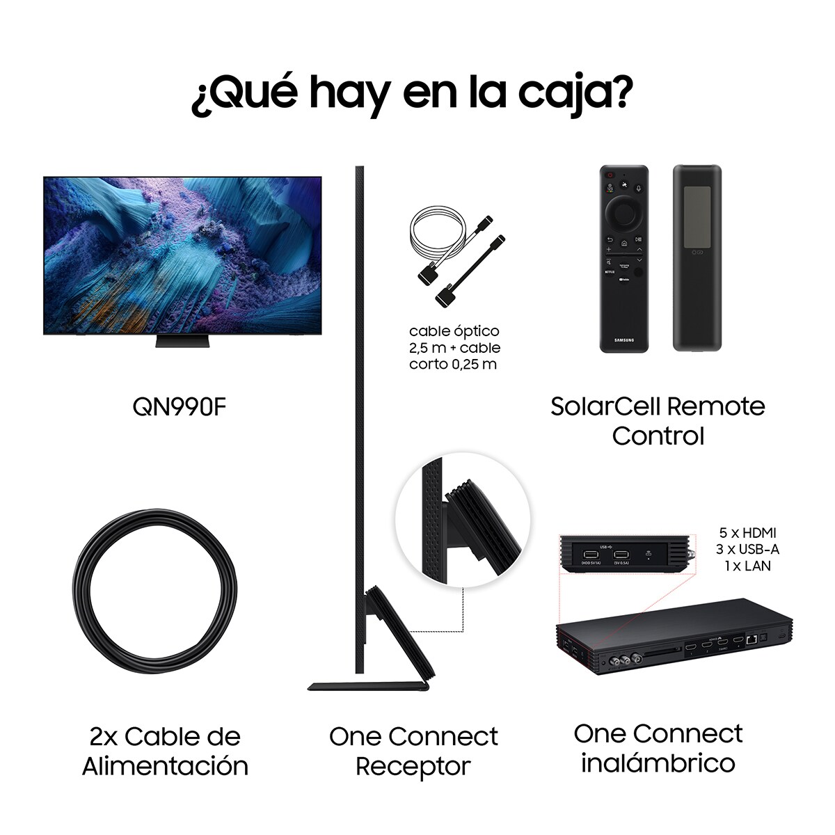 TV Neo QLED Mini LED 249cm (98") Samsung TQ98QN990FTXXC 8K Mini LED Vision AI Smart TV Negro-8