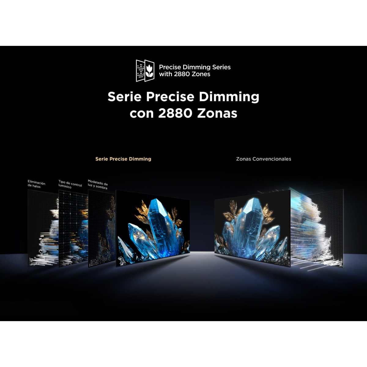 TV QD-Mini LED 292,1 cm (115") TCL 115C7K, 4K HDR Premium 3000, Smart TV con Google TV, control por voz, con soporte de pared incluido Titanio-4