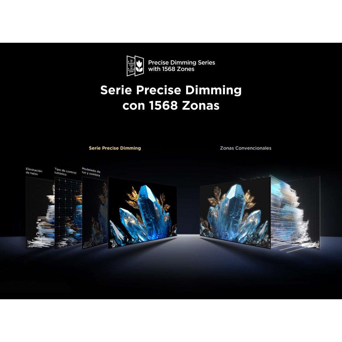 TV QD-Mini LED 215,9 cm (85") TCL 85C7K, 4K HDR Premium 3000, Smart TV con Google TV, control por voz Titanio-7