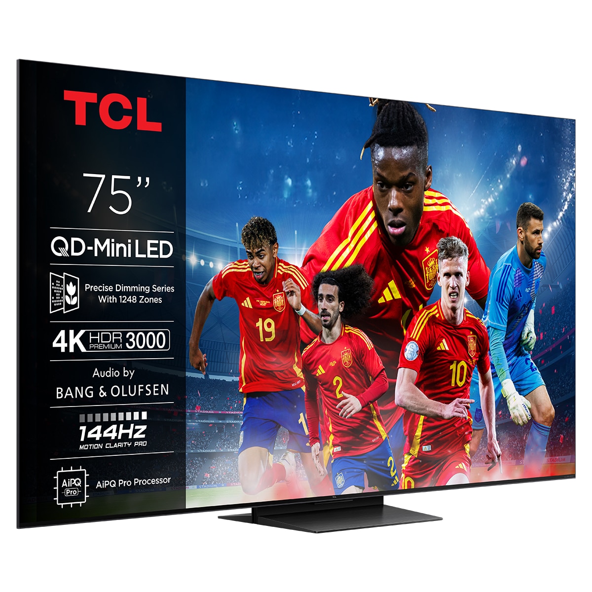 Imagen 0 de TV QD-Mini LED 190,5 cm (75") TCL 75C7K, 4K HDR Premium 3000, Smart TV con Google TV, control por voz