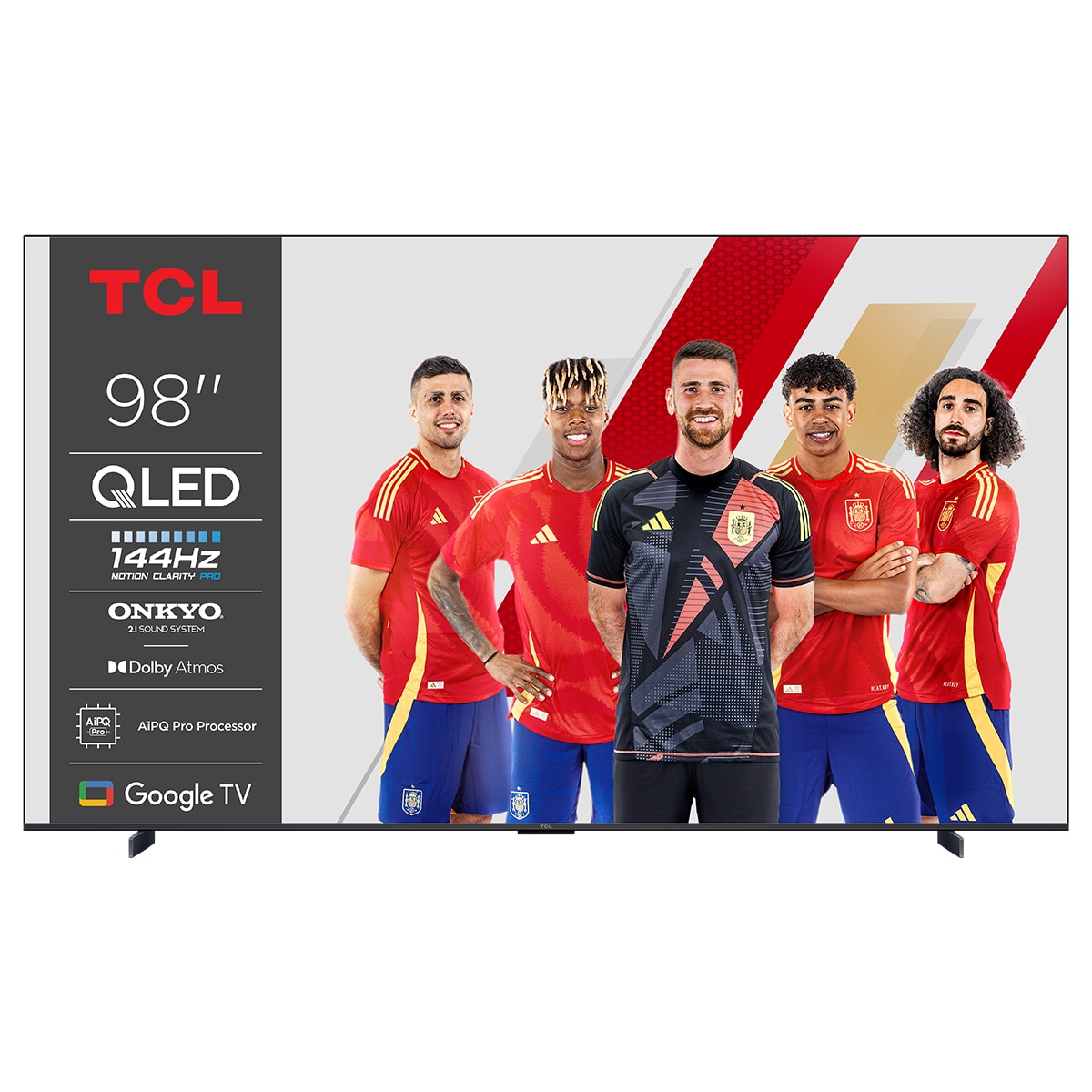 Imagen 0 de TV QLED 248,9 cm (98") TCL 98P8K, 4K HDR Ultra HD, Smart TV by Google TV, control por voz, compatible con Google Assistant, Google Cast