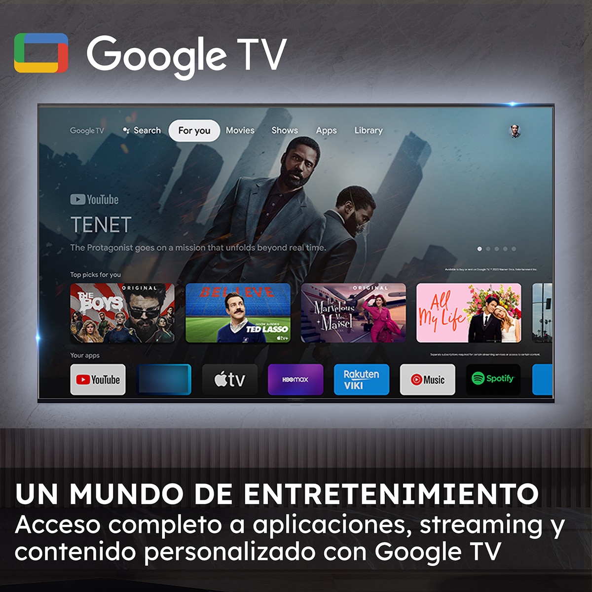 TV LED 165 cm (65") Haier H65K85FUX UHD 4K, Smart Google TV, HDR10, Dolby Audio Black-5