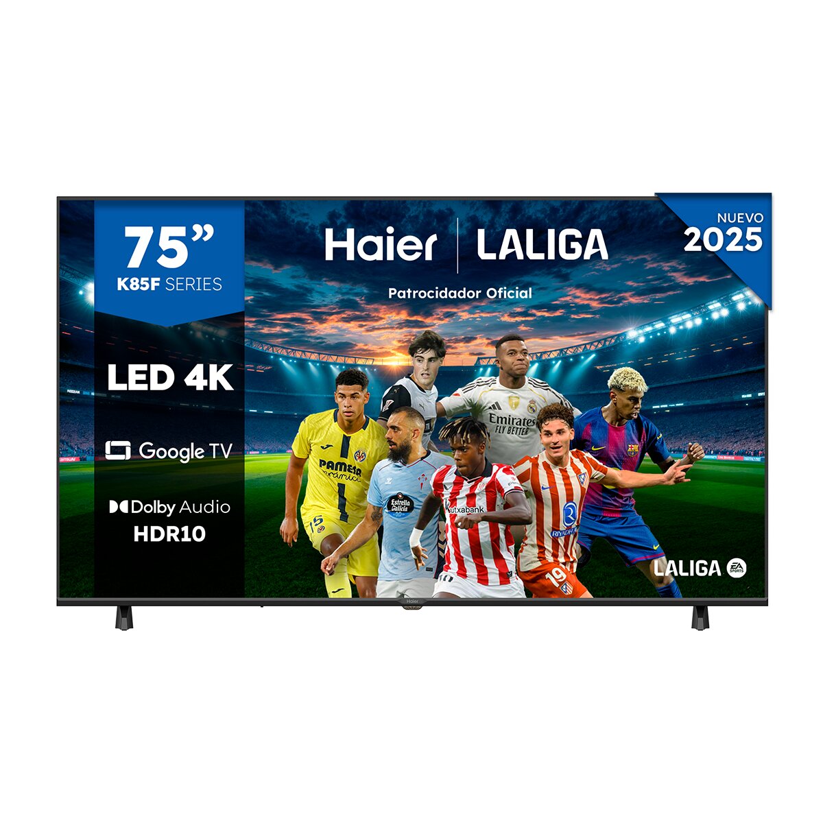 Imagen 0 de TV LED 189 cm (75") Haier H75K85FUX UHD 4K, Smart Google TV, HDR10, Dolby Audio