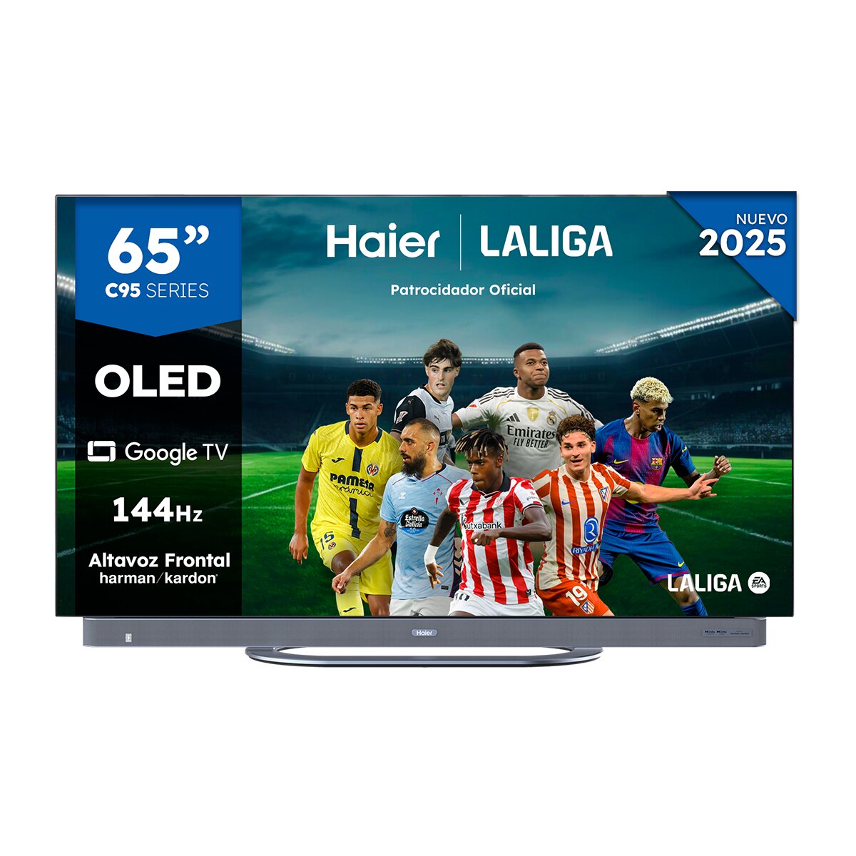 Imagen 0 de TV OLED 165 cm (65") Haier H65C95EUX, 144 Hz, UHD 4K, Smart Google TV, HDR10+, Dolby Vision, Dolby Atmos con Harman Kardon