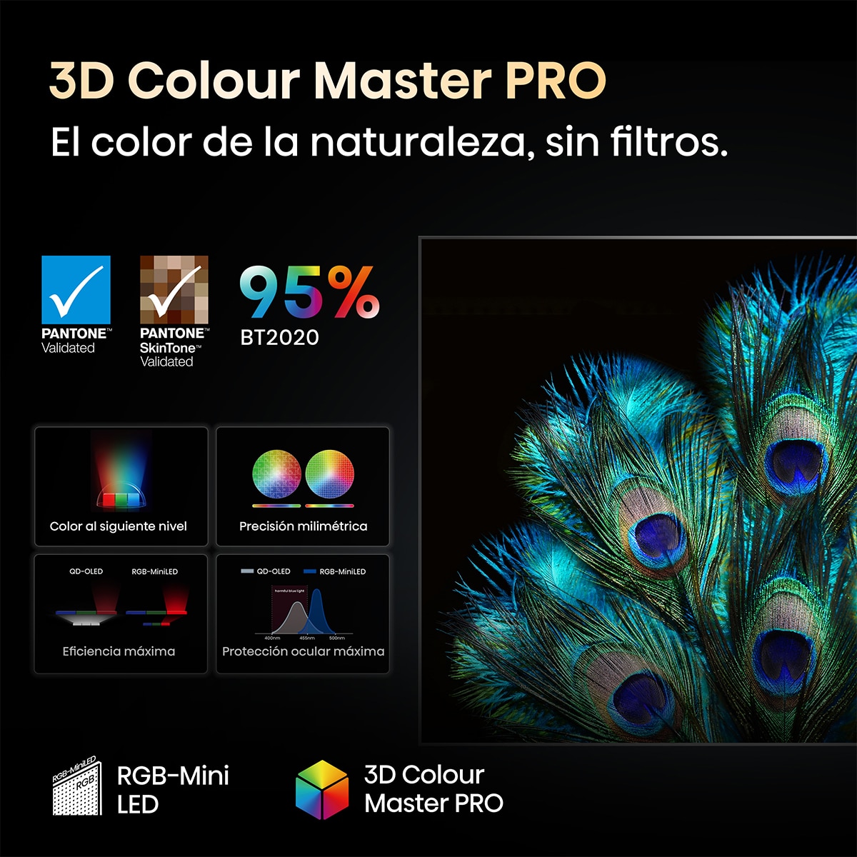 TV RGB Mini LED 253cm (100") Hisense 100UXQ, UHD 4K, Smart TV con IA Aluminio / Gris carbón-7