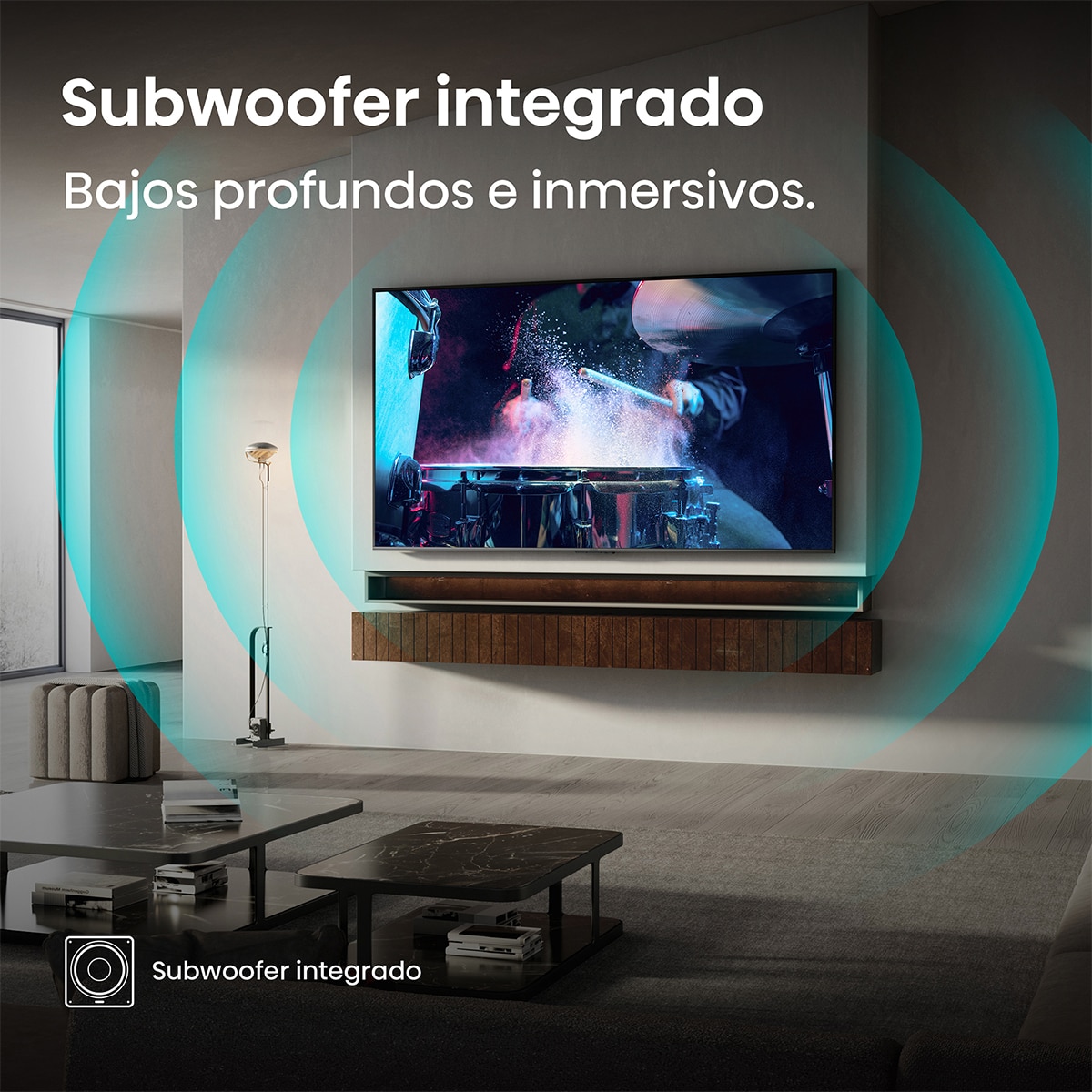 TV QLED 248cm (98") Hisense 98E7Q, UHD 4K, Smart TV con IA Negro-6