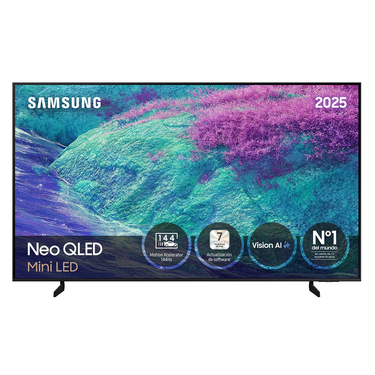 TV Neo QLED Mini LED 163cm (65") Samsung QN1EF, UHD 4K, AI Upscaling Pro con Inteligencia Artificial, Smart TV Negro-1