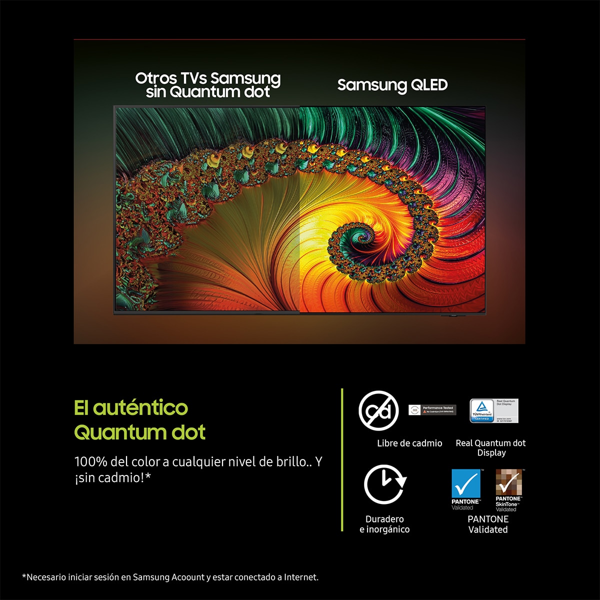TV QLED 248,9cm (98") Samsung TQ98Q7F, UHD 4K, Upscaling, Smart TV con Inteligencia Artificial Negro-5