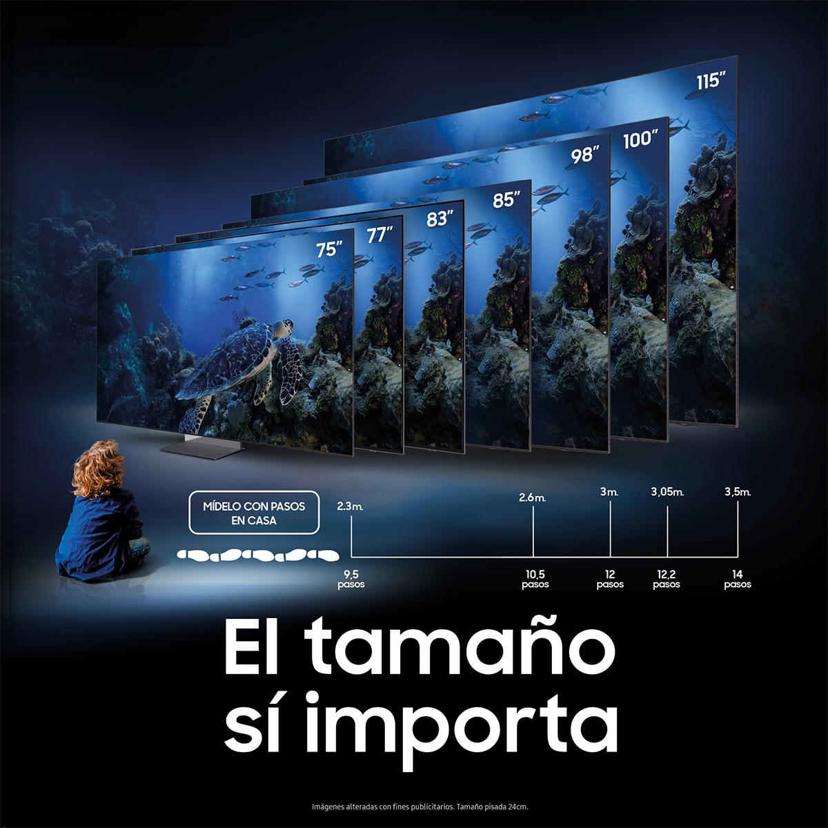 TV QLED 248,9cm (98") Samsung TQ98Q7F, UHD 4K, Upscaling, Smart TV con Inteligencia Artificial Negro-10
