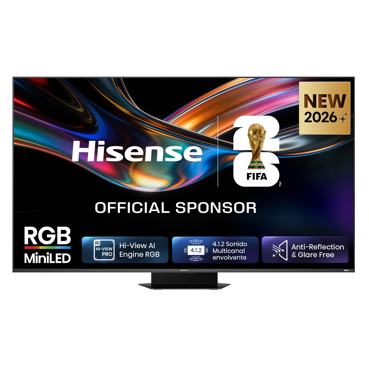 Imagen 0 de TV RGB Mini LED 85" (215 cm) Hisense 85UR9S UHD 4K Smart TV con IA