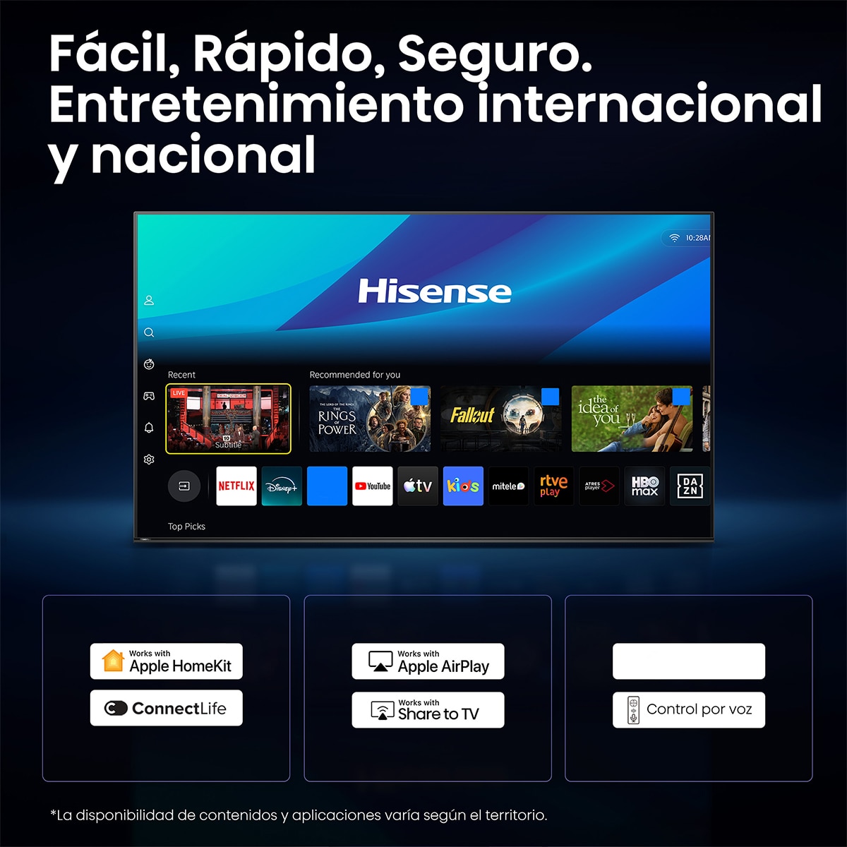 TV RGB Mini LED 85"(215 cm) Hisense 85UR8S UHD 4K Smart TV con IA Aluminio / Gris carbón-10