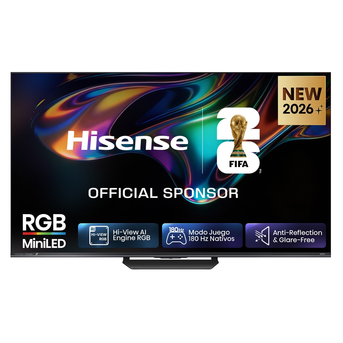 Hisense - TV RGB Mini LED 75"(189 cm) Hisense 75UR8S UHD 4K Smart TV con IA.