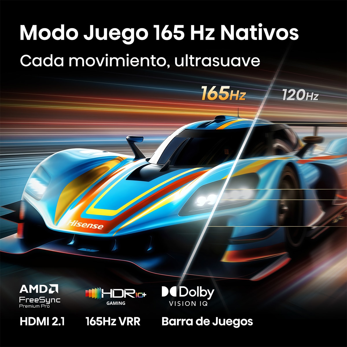 TV Mini LED 65" (164 cm) Hisense 65U7S PRO UHD 4K Smart TV con IA Aluminio / Gris carbón-6