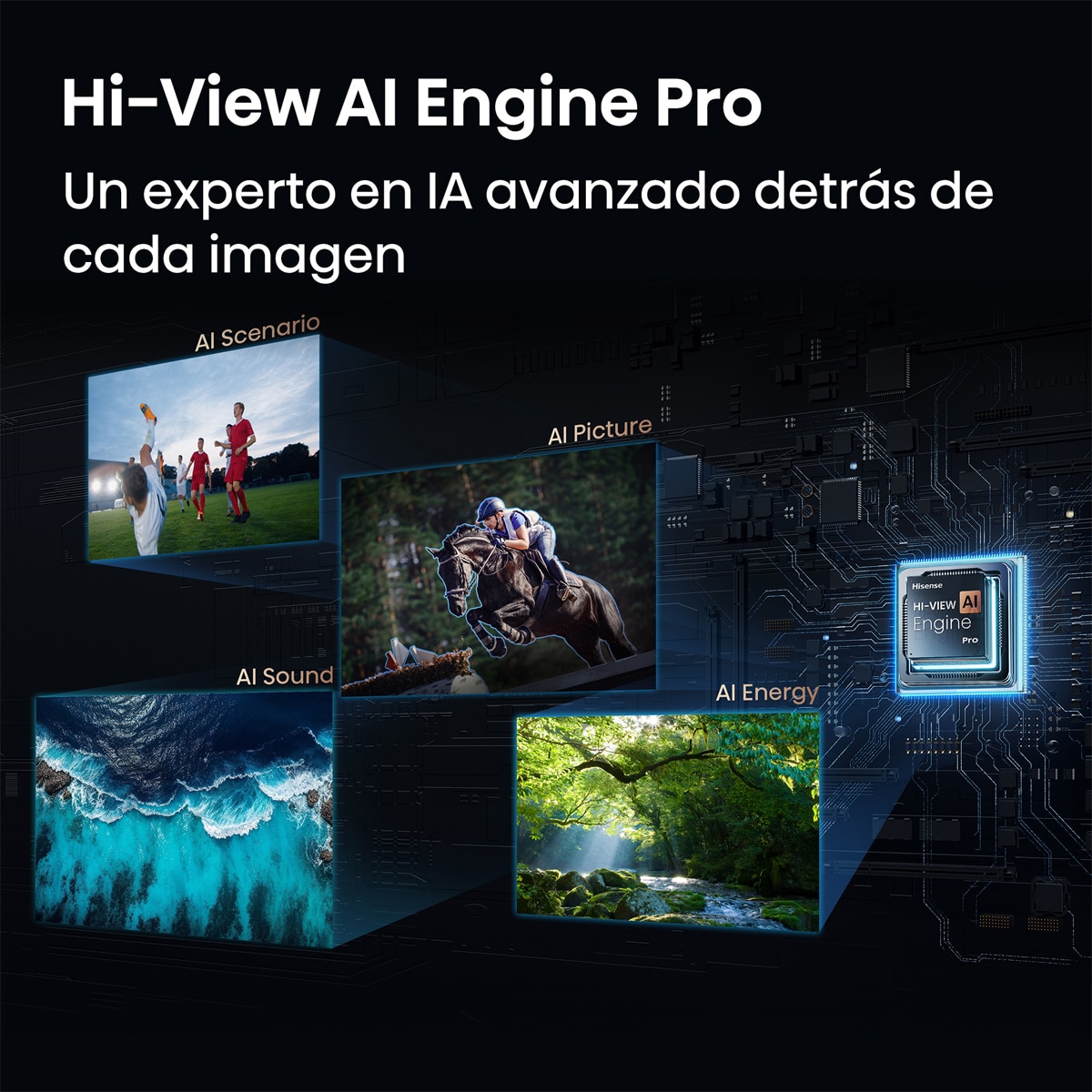 TV Mini LED 65" (164 cm) Hisense 65U7S PRO UHD 4K Smart TV con IA Aluminio / Gris carbón-9