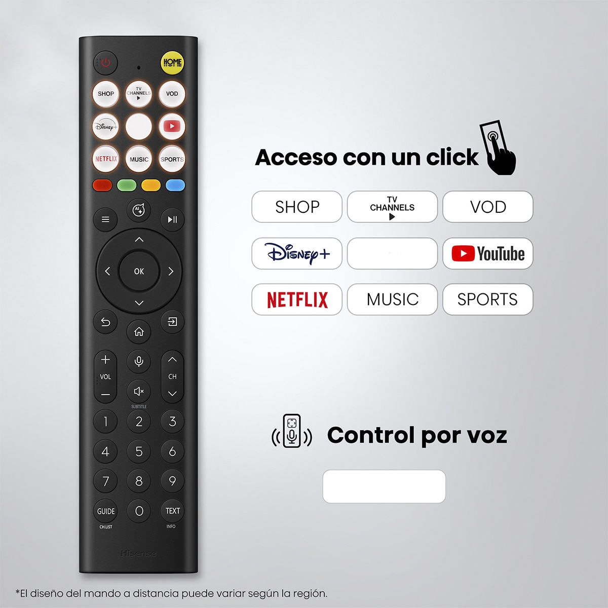 TV Mini LED 65"(164 cm) Hisense 65E8S UHD 4K Smart TV con IA Gris carbón-10