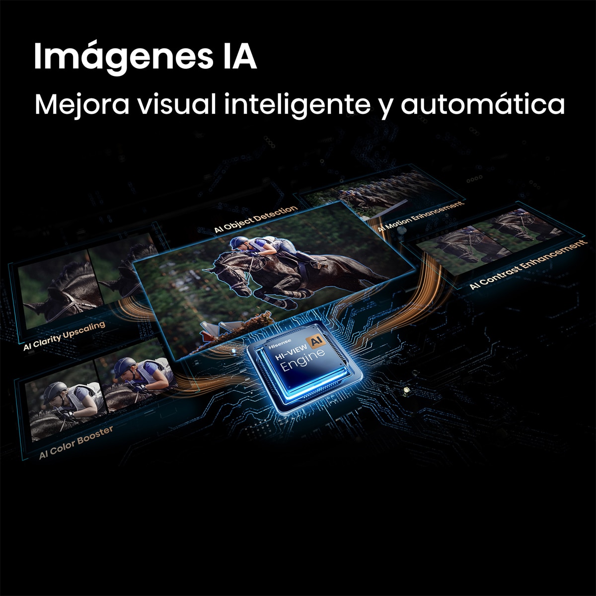 TV HI-QLED 75" (189 cm) Hisense 75E7S PRO UHD 4K Smart TV con IA Gris carbón-7