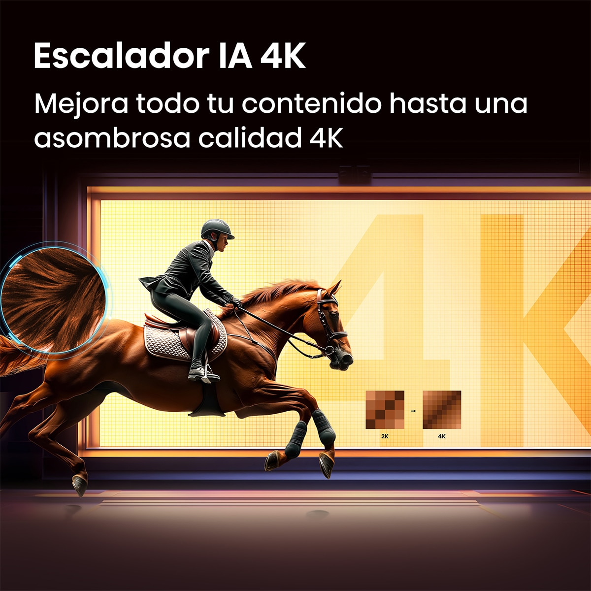 TV HI-QLED 75" (189 cm) Hisense 75E7S  UHD 4K Smart TV con IA Negro-7