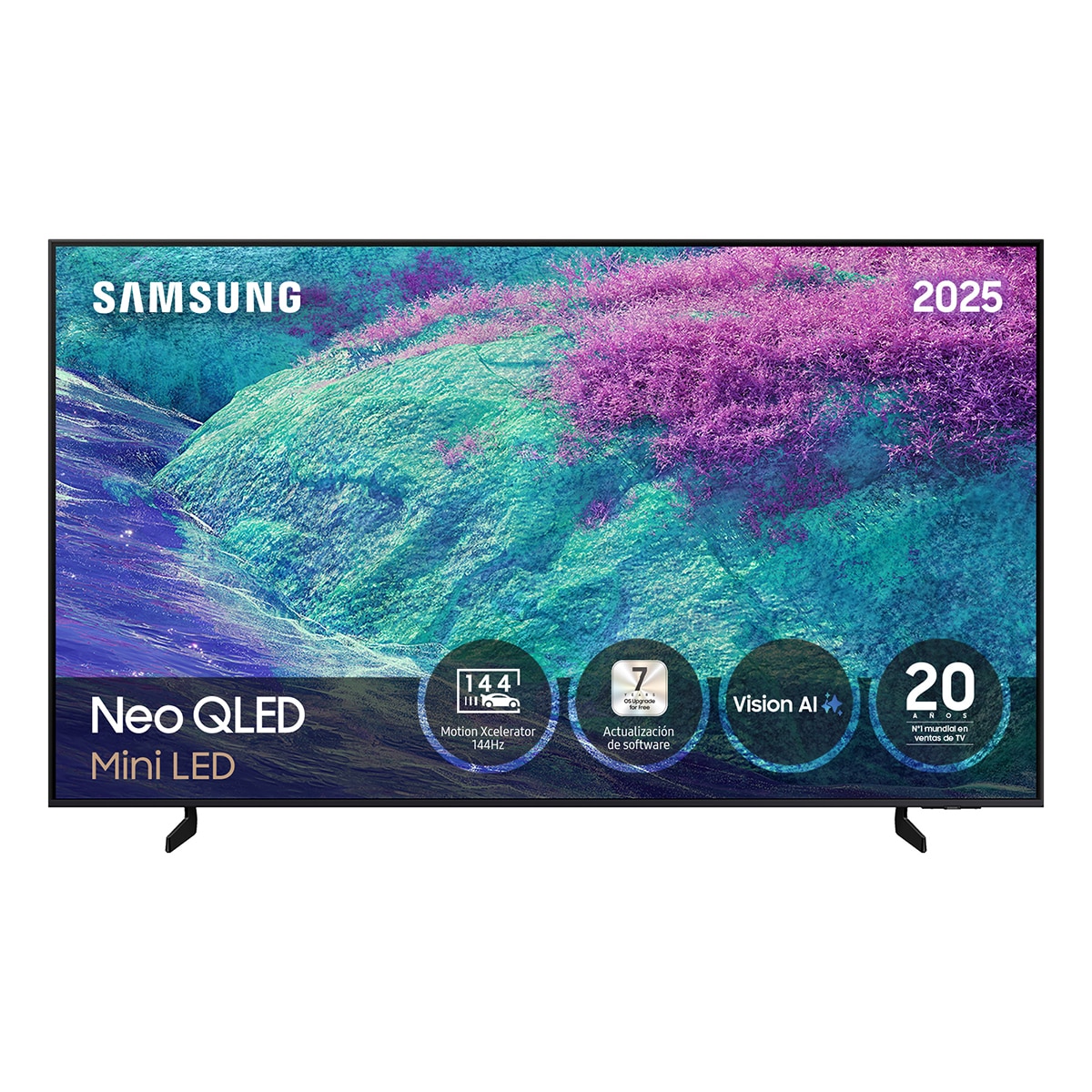 Imagen 0 de TV Neo QLED MINILED 4K 75" Samsung TQ75QN1EFAUXXC 4K AI Upscaling Pro con Inteligencia Artificial Smart TV