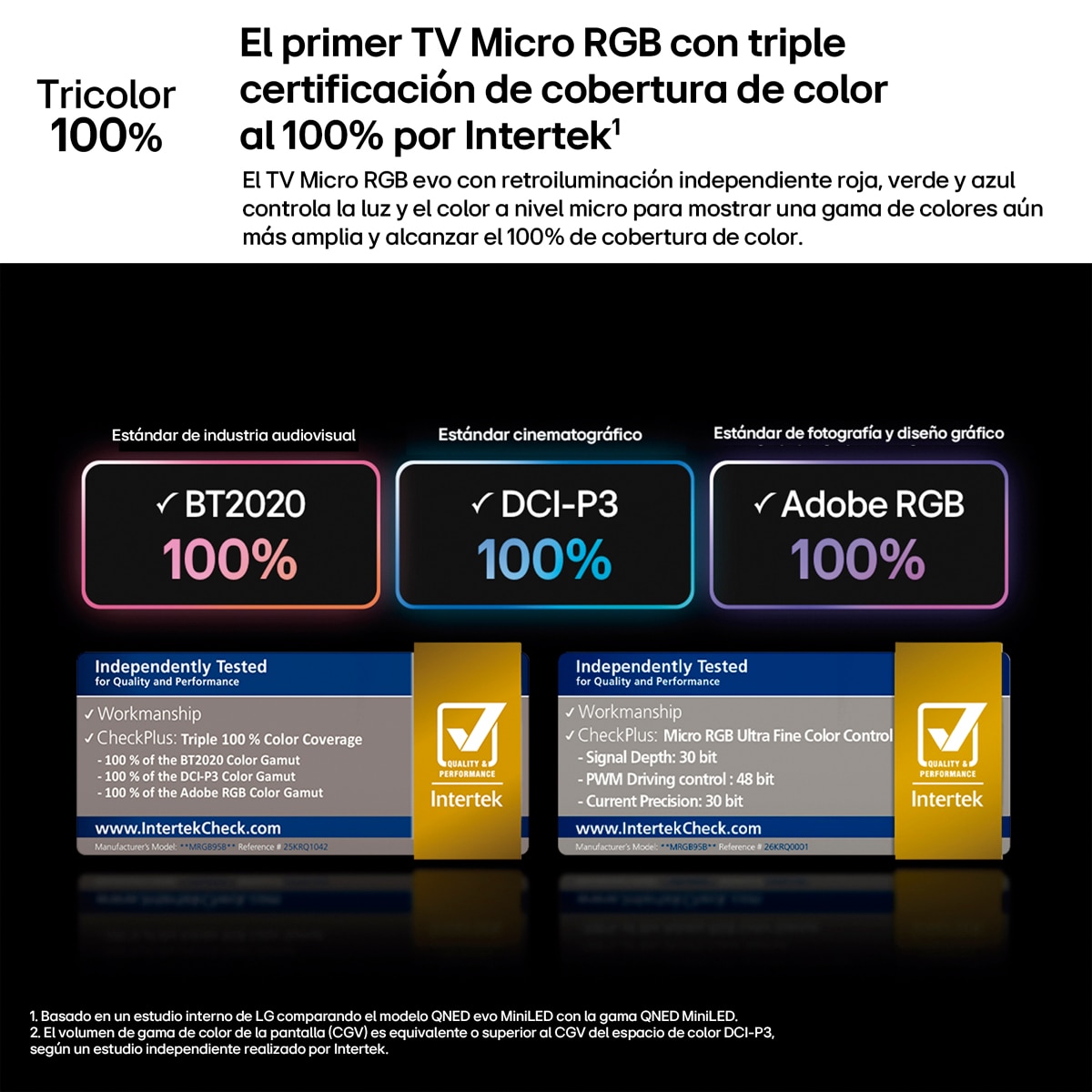 TV Micro RGB evo 254 cm (100") LG 100MRGB96B6 4K, Smart TV, AI, MRGB96 Plata oscuro-5