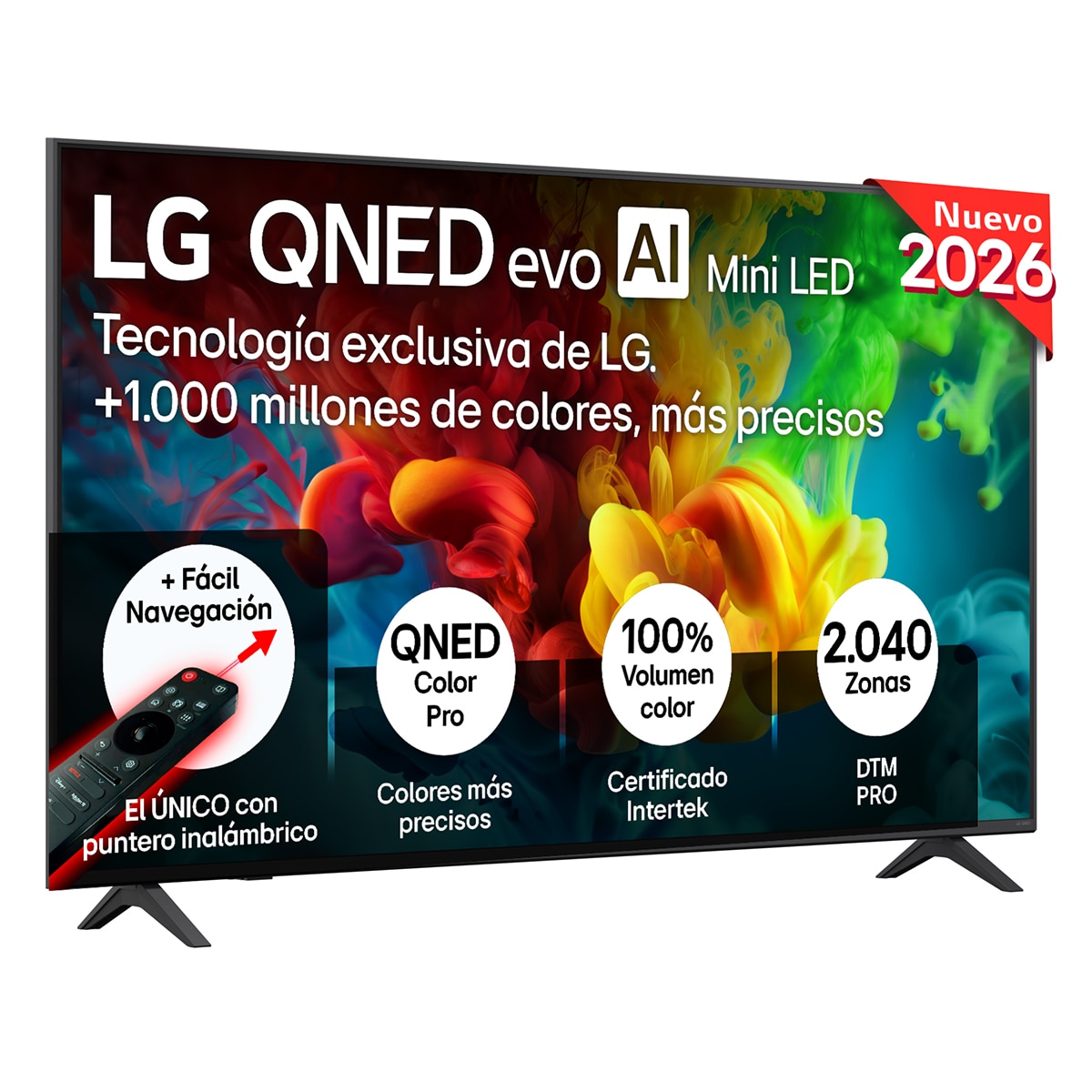 Imagen 0 de Smart TV LG QNED evo MiniLED AI QNED82 164 cm (65") 65QNED82B6B 4K 2026