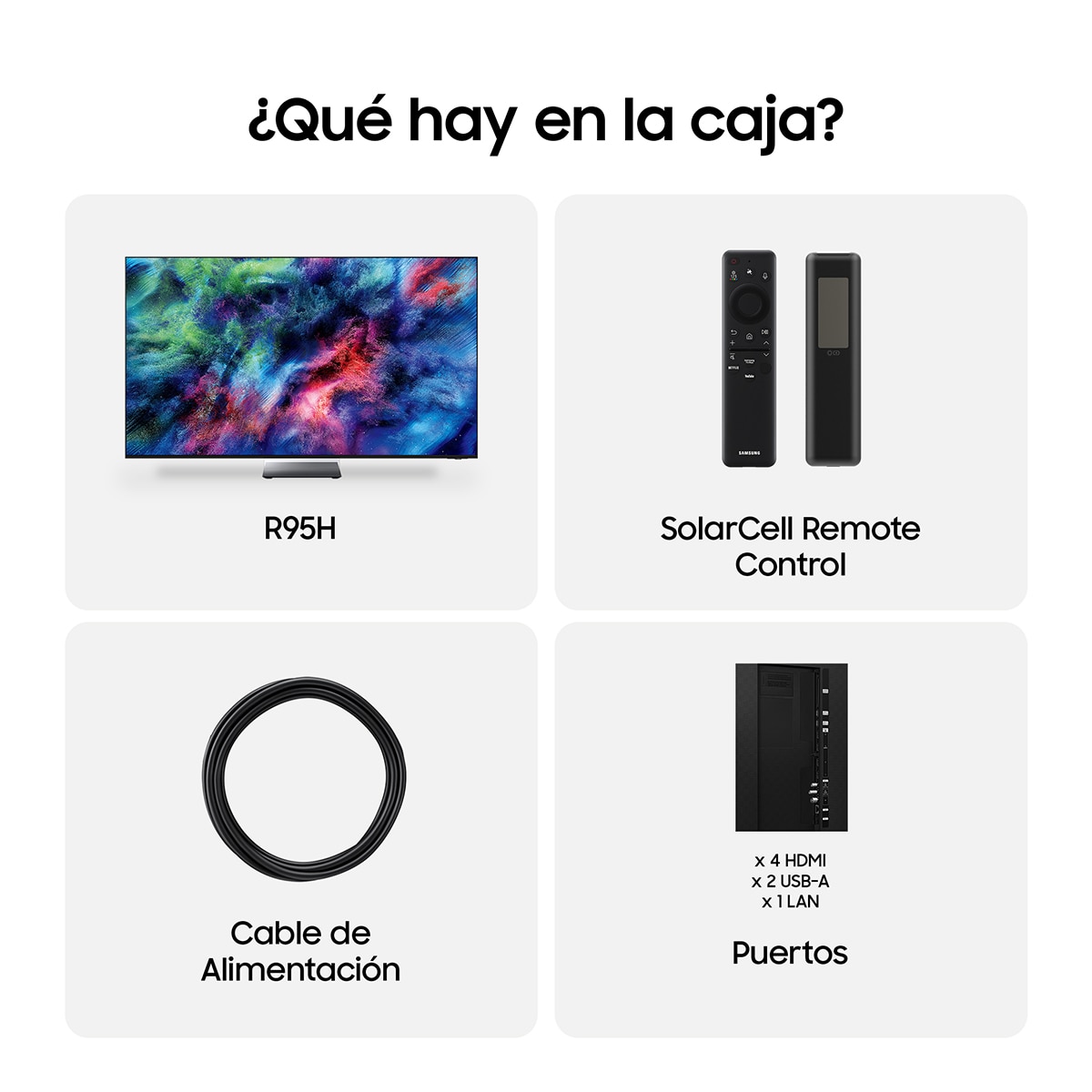 TV Micro RGB 163cm (65") Samsung TMR65R95HATXXC 4K Smart TV SIN reflejos con Vision AI - Negro Negro-7